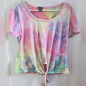 Rue 21 Tied Tye-Dyed T-Shirt